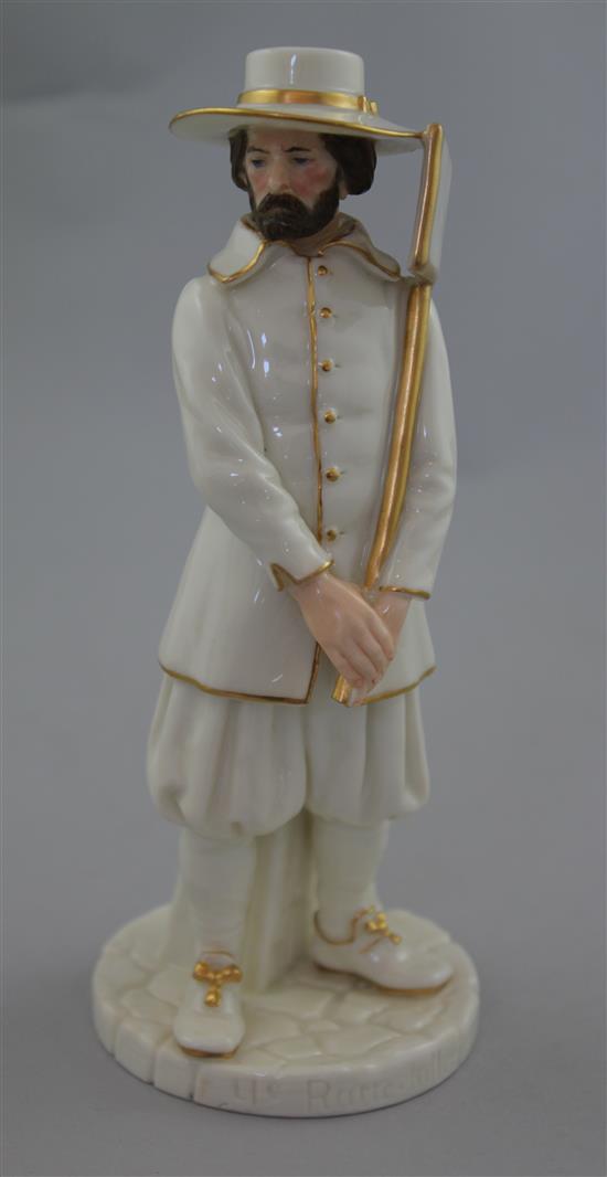 A Royal Worcester figure of Ye Ratte Killer, modelled by James Hadley, 18.5cm